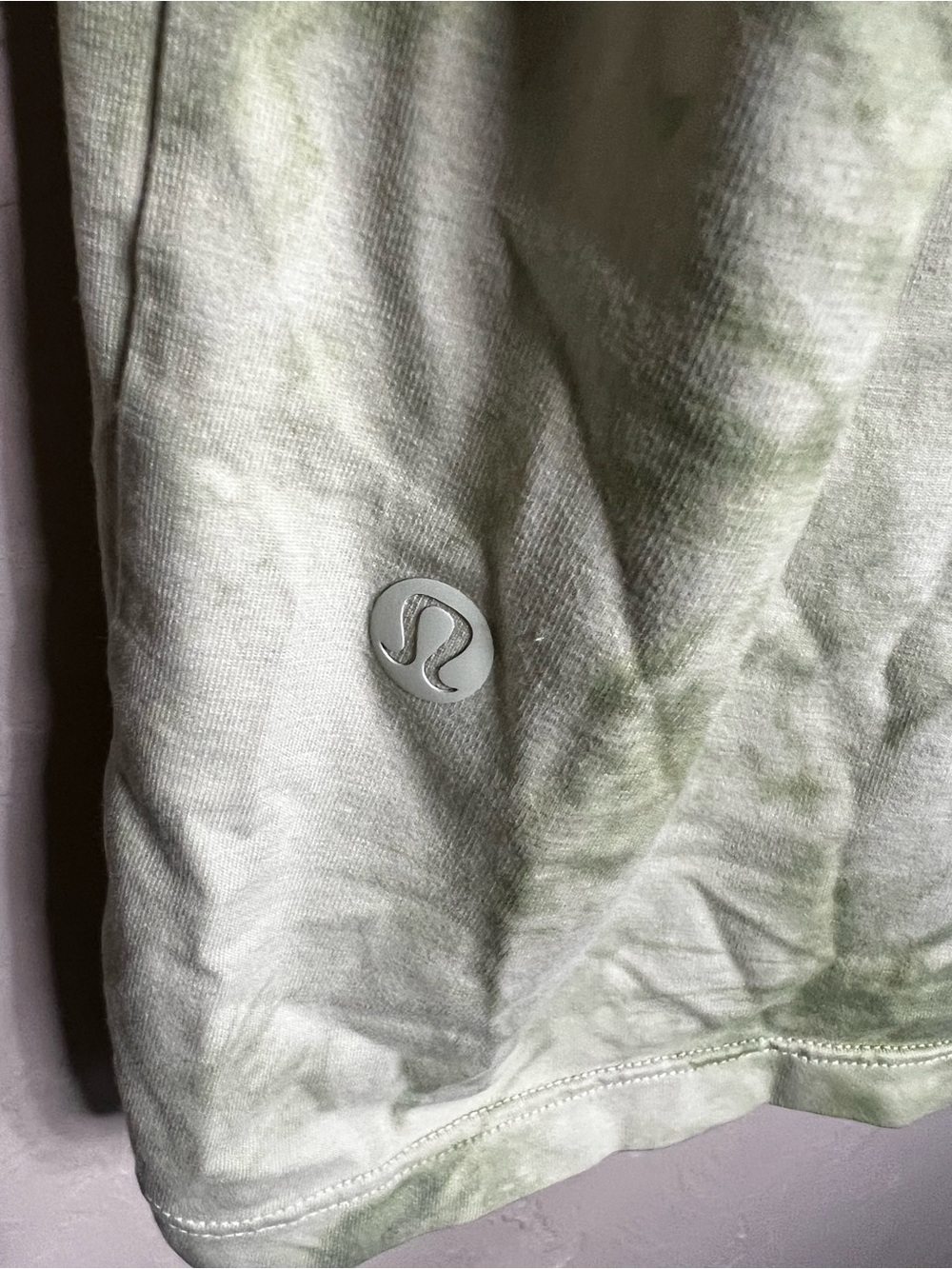 Lululemon The Fundamental T Wash Tide Shibori Arctic Mint Green Dye T-Shirt - Picture 9 of 10